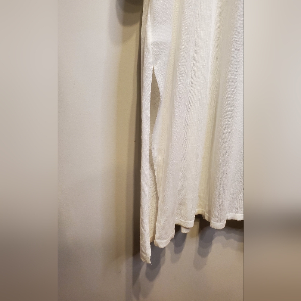 77. NWT - Dex Open Front Side Slit Long Cardigan with Pockets - Picture 11 of 11
